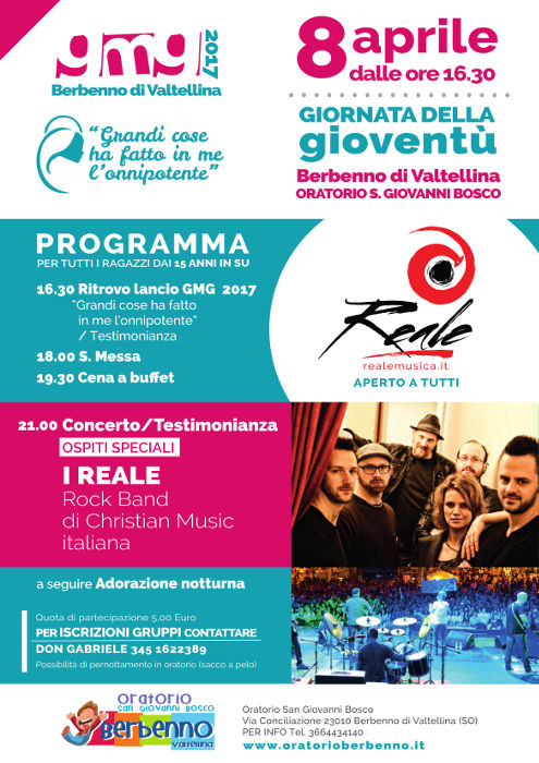 Sabato 8 aprile a Berbenno GMG 2017